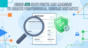 Using ATS Safe Fonts And Margins To Create Professional Resume Instantly